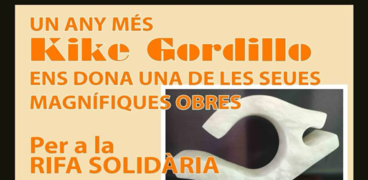 L'Eliana es mobilitza amb la Rifa Solidària de l'escultura 'Medusa' de Kike Gordillo