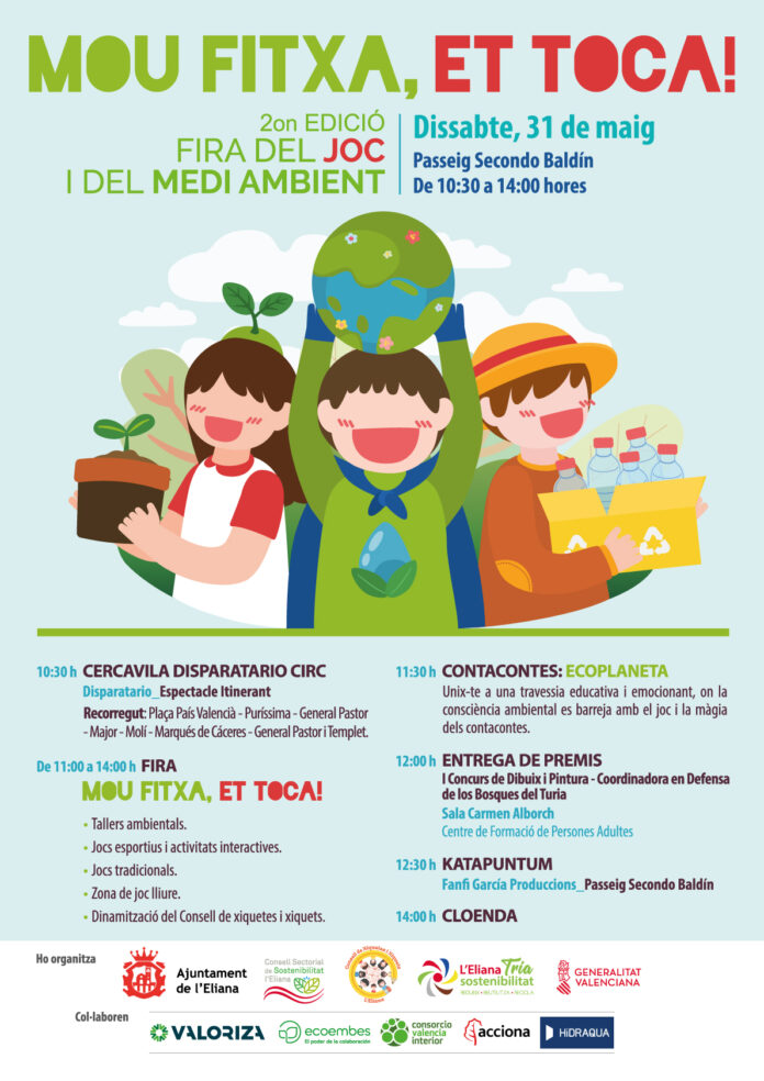 01_Cartel_Mou_Fitxa_2025 L'activitat commemora el Dia Internacional del Joc (28 de maig) i el Dia Internacional del Medi Ambient (5 de juny).