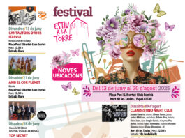 El *divendres 13 de *juny arranca el Festival *Estiu a la Torre 2025