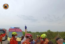 Rescat d’un home atrapat entre un tractor i una caseta d’eines a Bétera