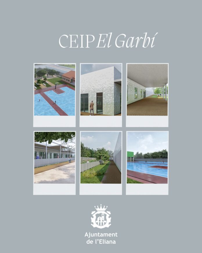 Collage proyecto El Garbí L'Eliana avanza en su tramitación para la ampliación y mejora del CEIP El Garbí