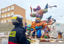 El Consorci de Bombers reforça la seguretat de les Falles a la província amb un protocol d'actuació davant pluges i vent